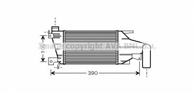 AVA QUALITY COOLING ol4417 -  Интеркулер